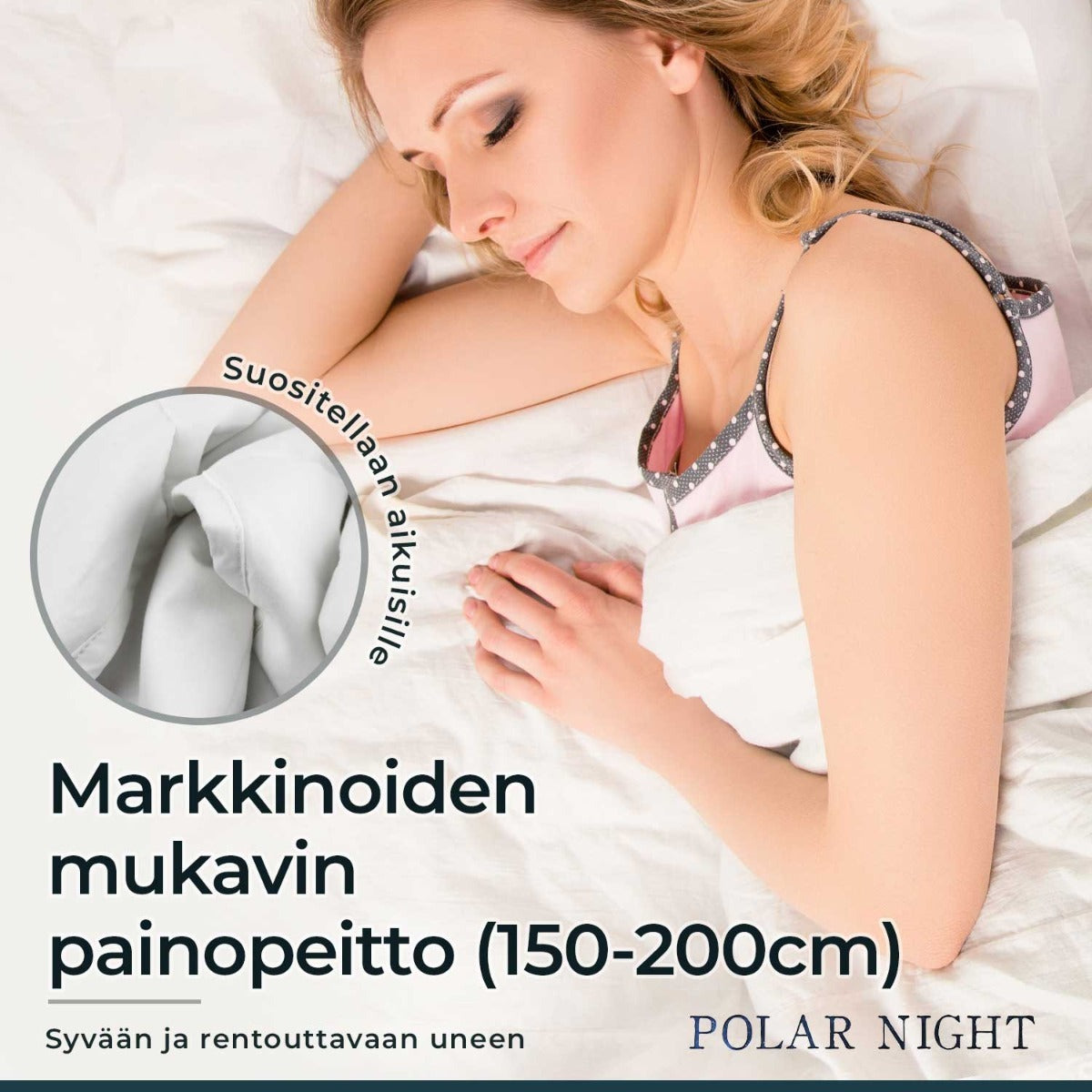 
              Polar Night Weighted Blanket 5-13kg, 150x200cm (cotton)